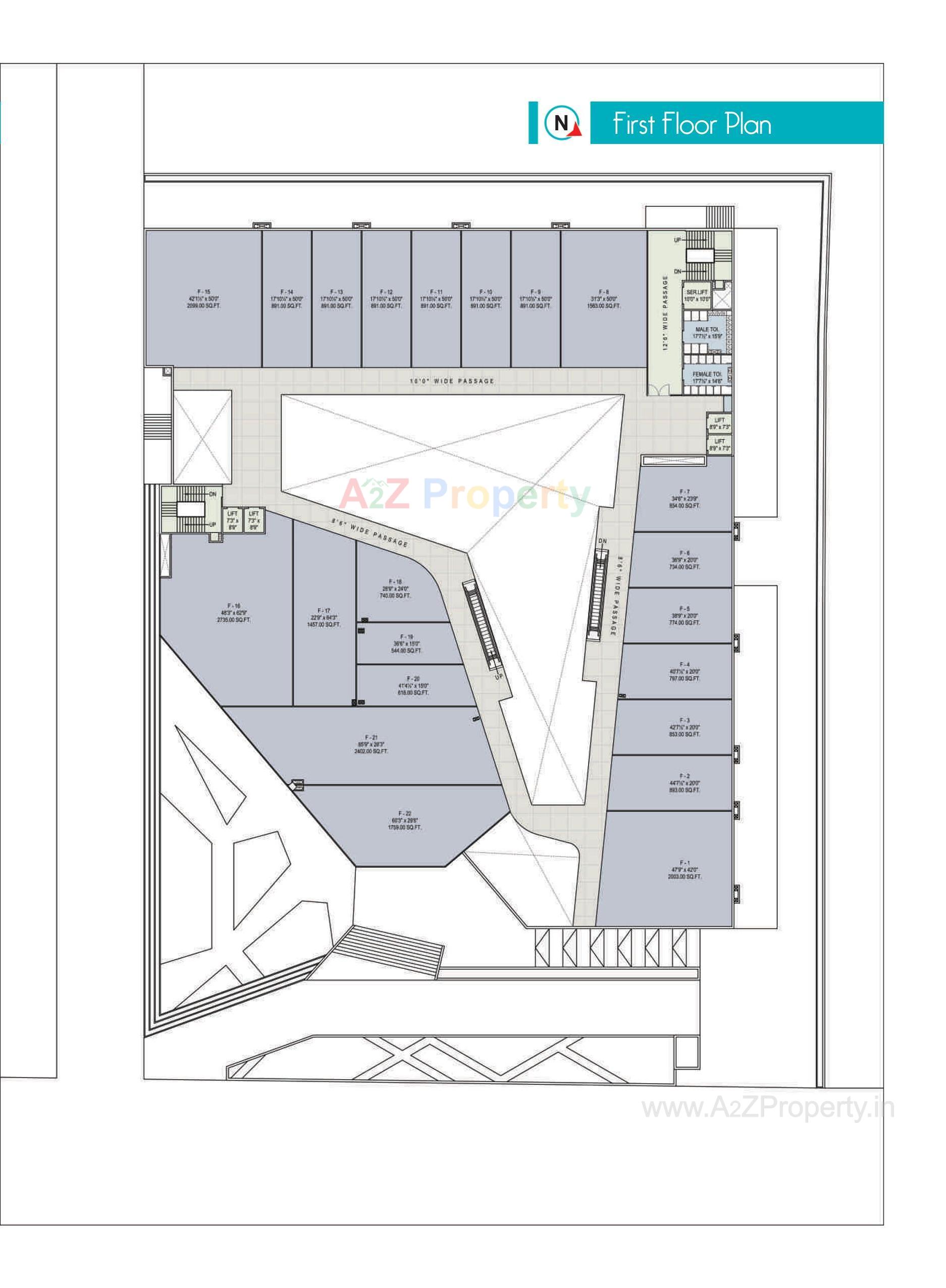 Layout of real estate project Be Mall located at Bardoli, Surat, Gujarat