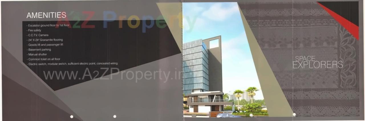 3D Elevation of real estate project Bellagio Lace Textile Market located at Puna, Surat, Gujarat