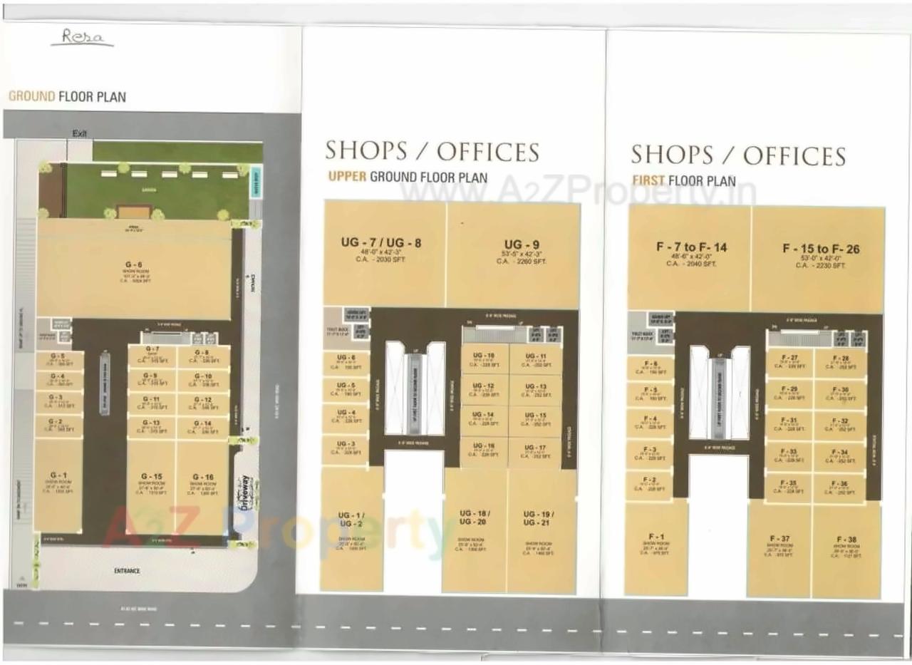 Layout of real estate project Bhadani Era located at Bharthana, Surat, Gujarat