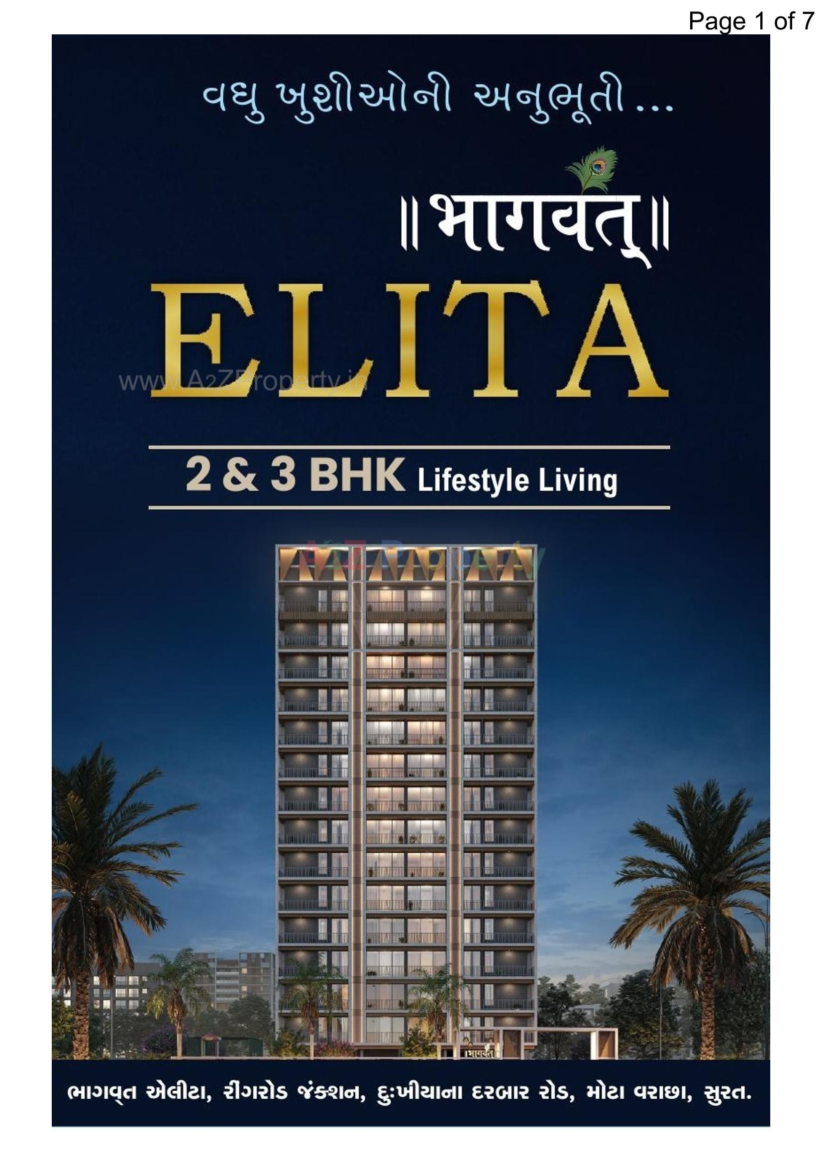  of real estate project Bhagwat Elita located at Mota-varachha, Surat, Gujarat