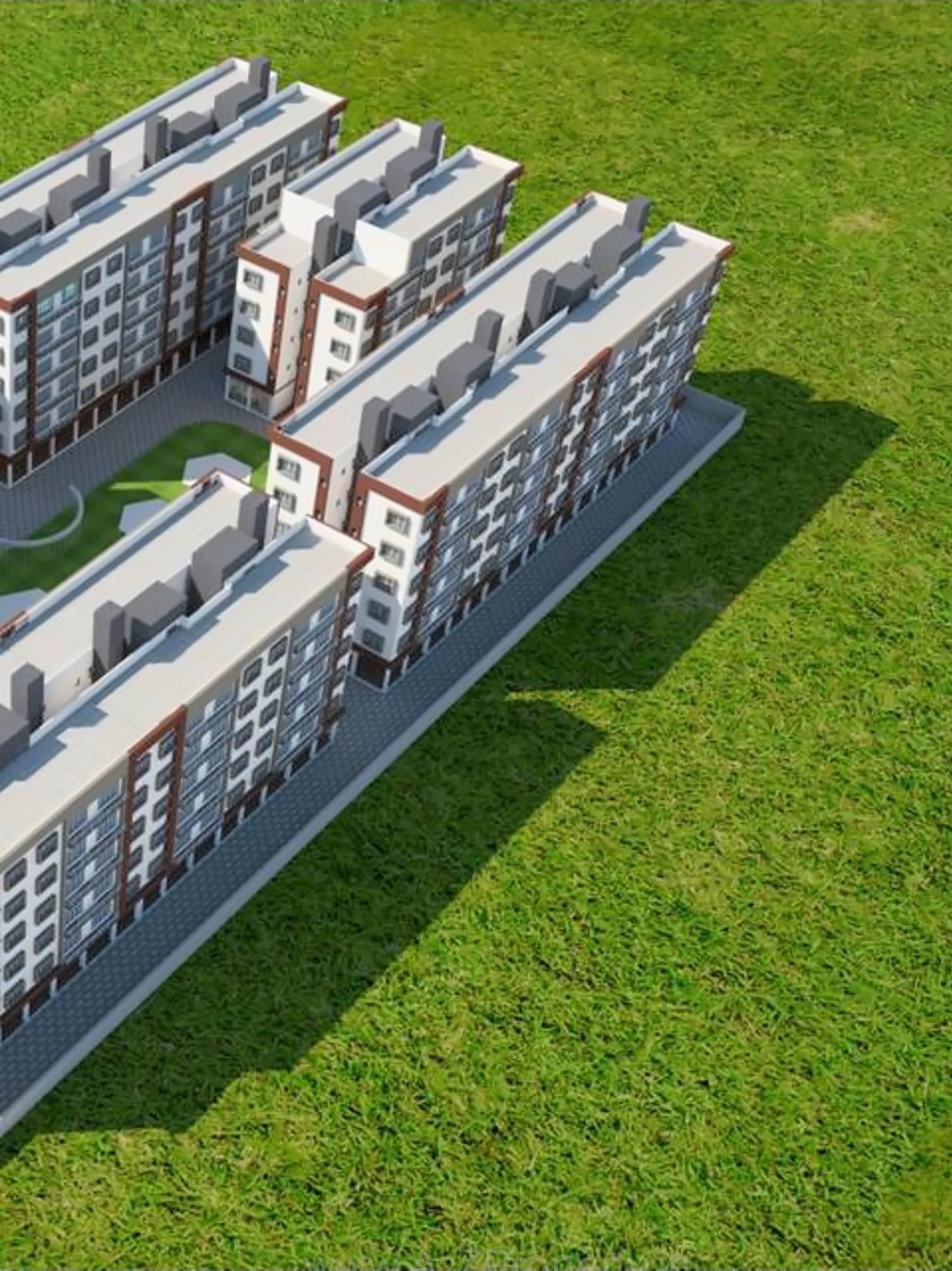 3D Elevation of real estate project Bhagyalaxmi Residency located at Bhesan, Surat, Gujarat