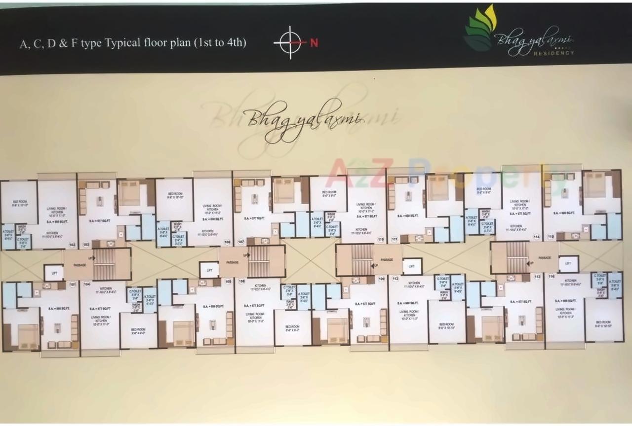 Layout of real estate project Bhagyalaxmi Residency located at Bhesan, Surat, Gujarat