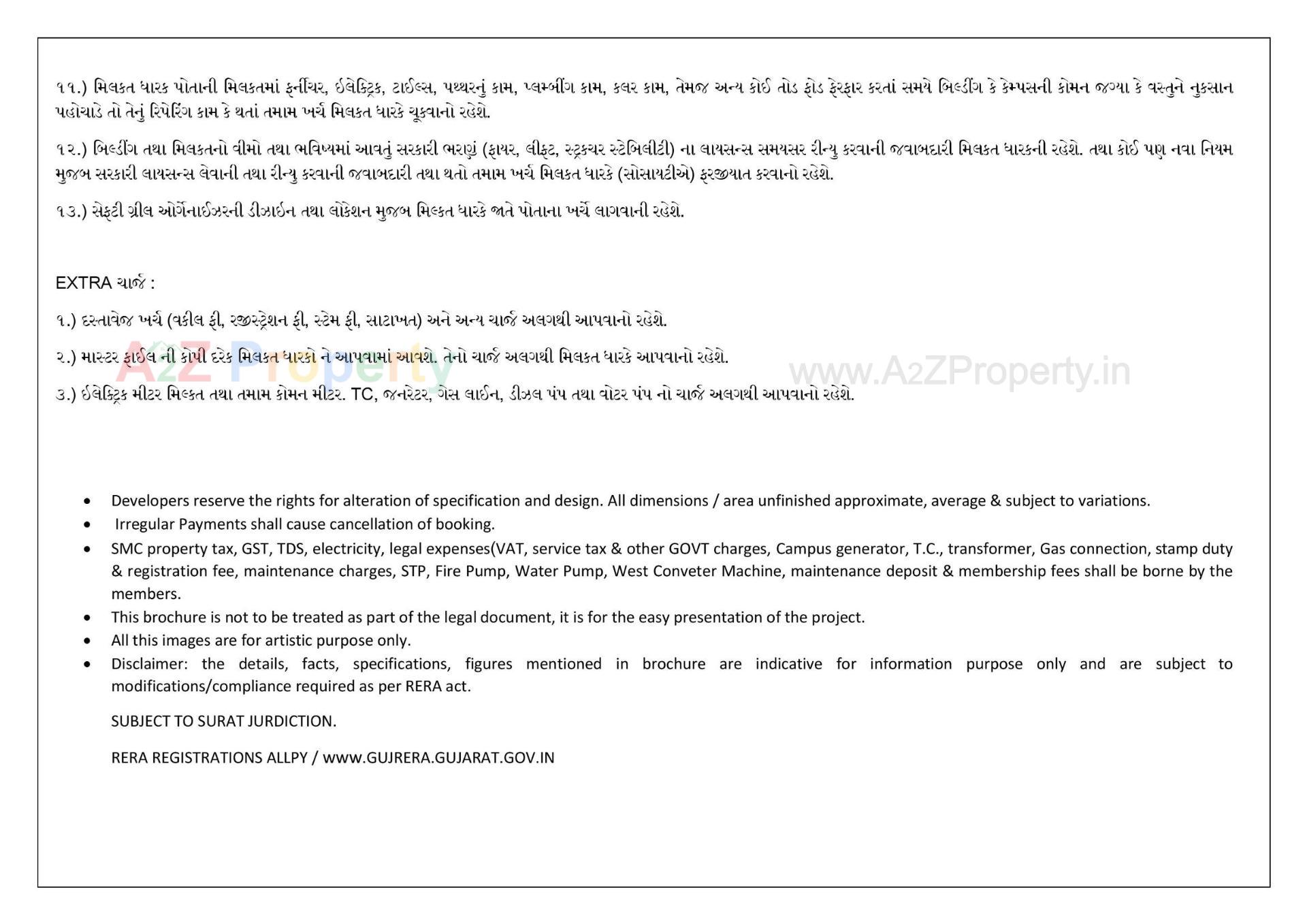  of real estate project Bhavya Resi Plaza located at Unn, Surat, Gujarat