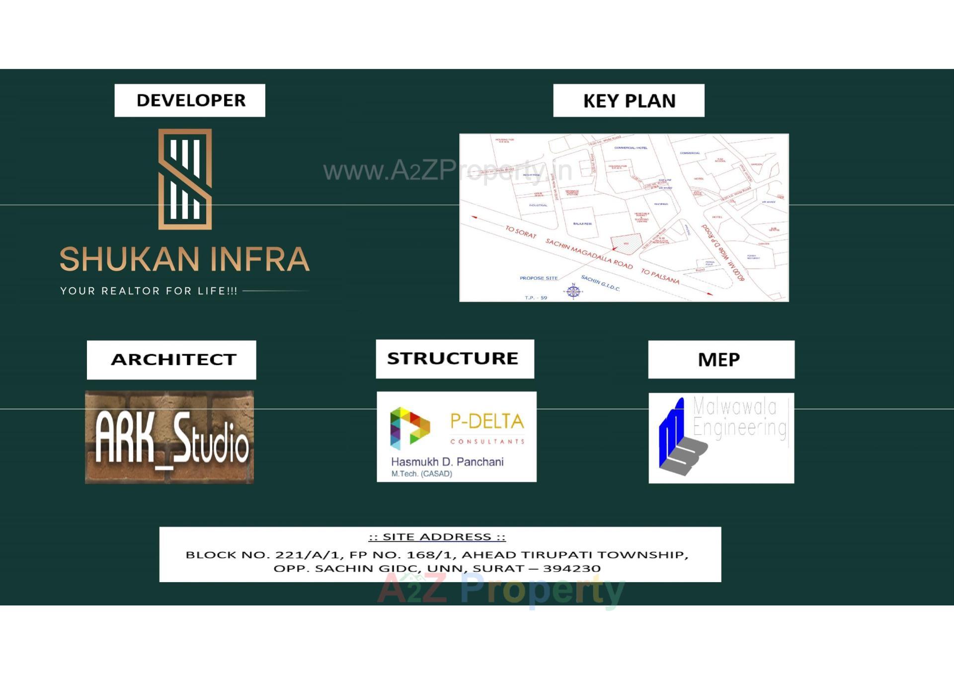  of real estate project Bhavya Resi Plaza located at Unn, Surat, Gujarat