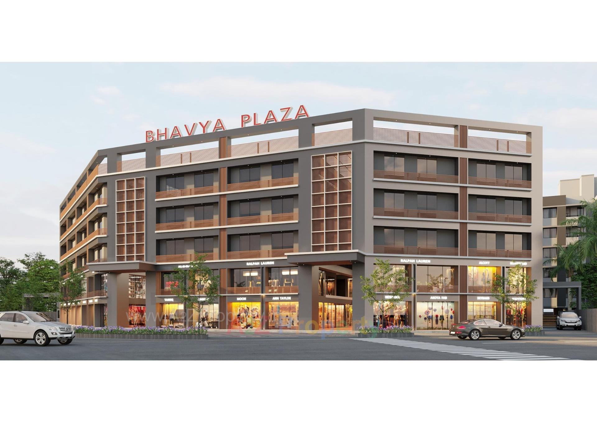 3D Elevation of real estate project Bhavya Resi Plaza located at Unn, Surat, Gujarat