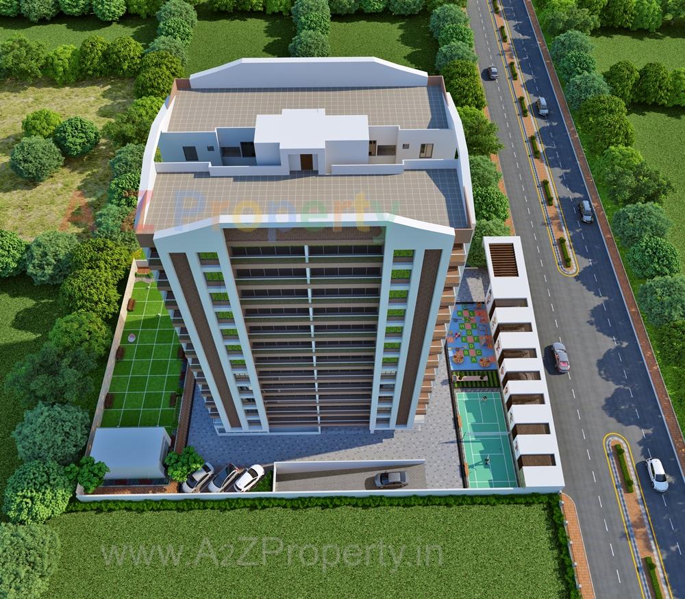 3D Elevation of real estate project Bhoomipujya Residency located at Pal, Surat, Gujarat