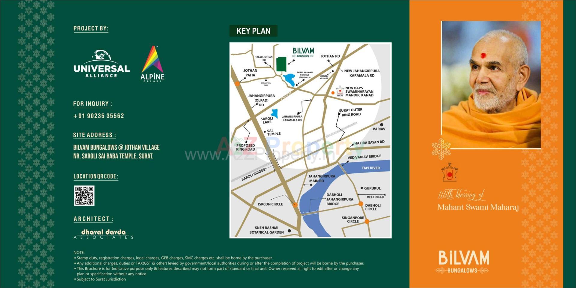  of real estate project Bilvam Bungalows located at Jothan-taluko-olpad, Surat, Gujarat