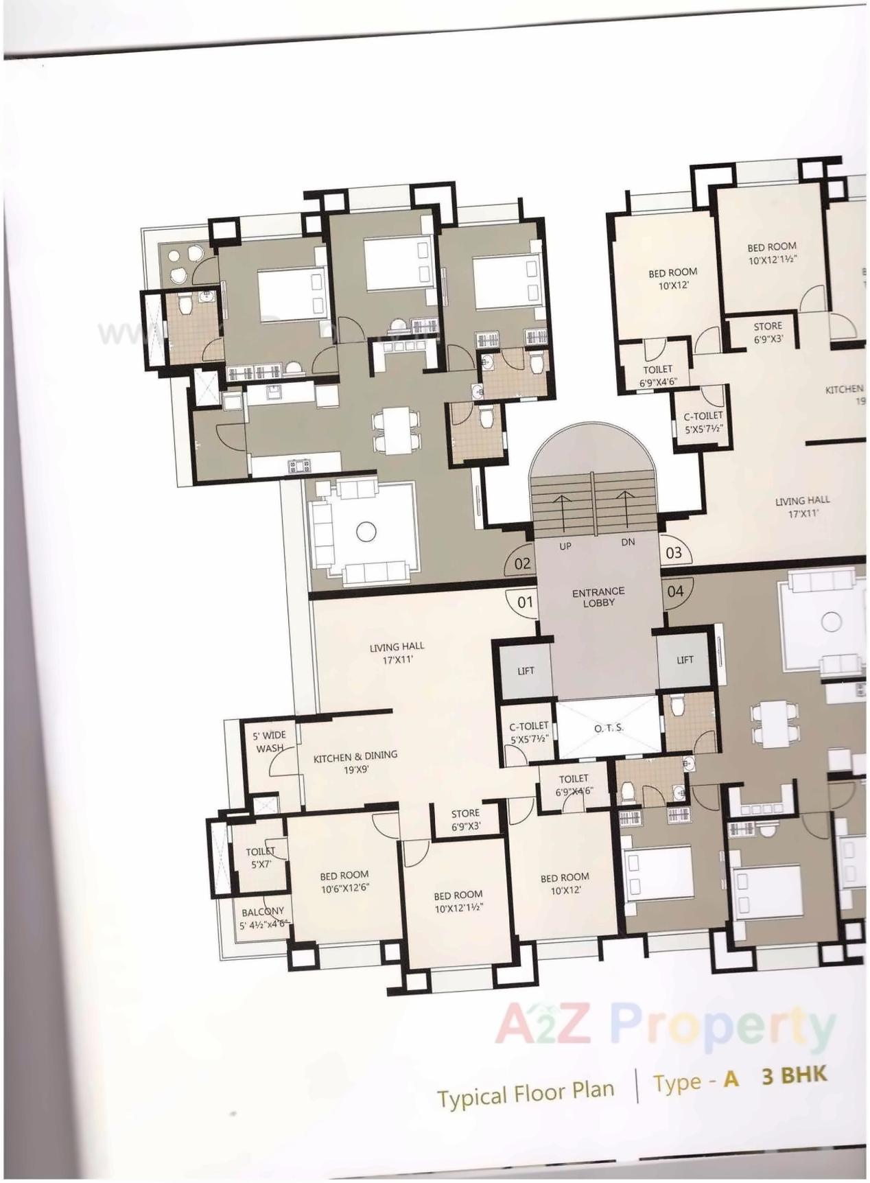 Layout of real estate project Bilvam Heights located at Surat, Surat, Gujarat