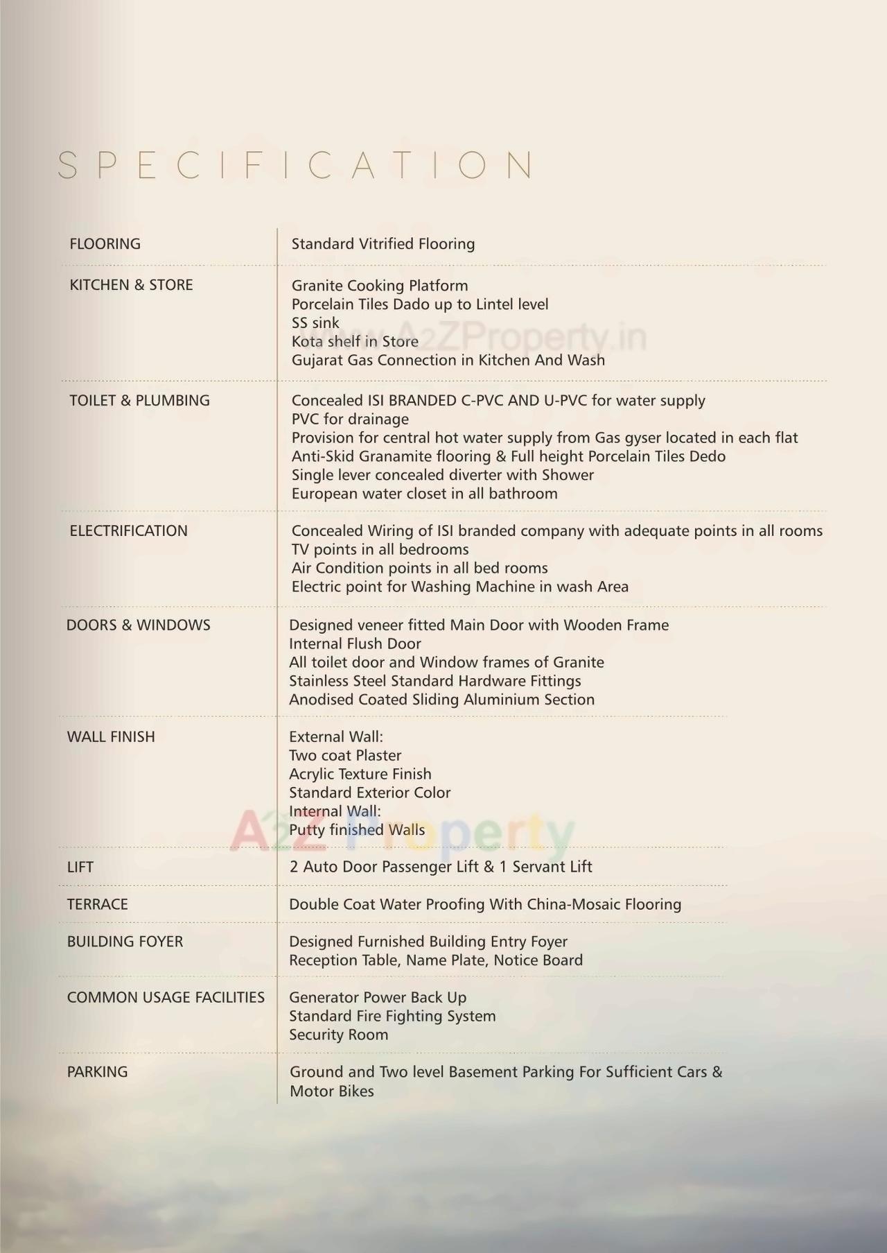 Project Specifications