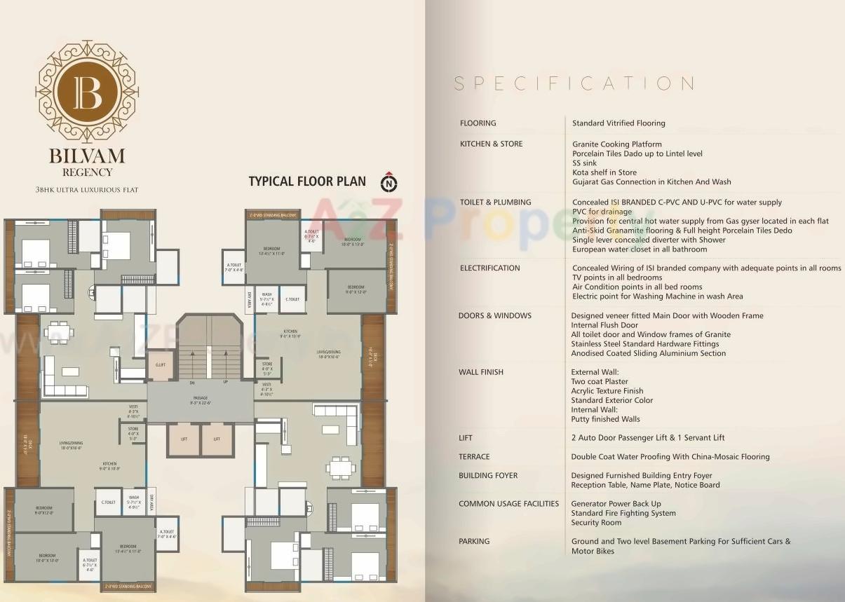 Layout of real estate project Bilvam Regency located at Palanpur, Surat, Gujarat