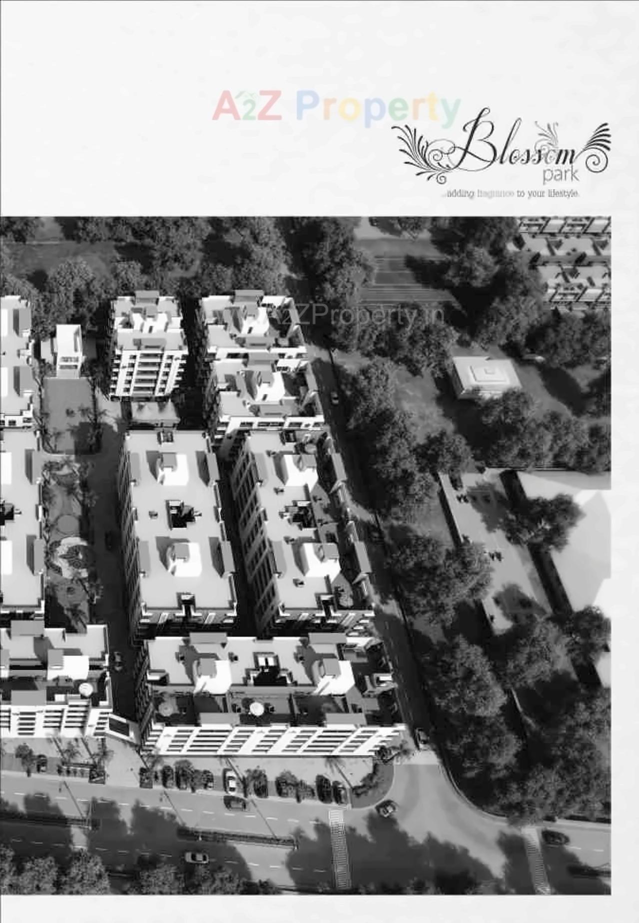 3D Elevation of real estate project Blossom Park located at Kadodara, Surat, Gujarat