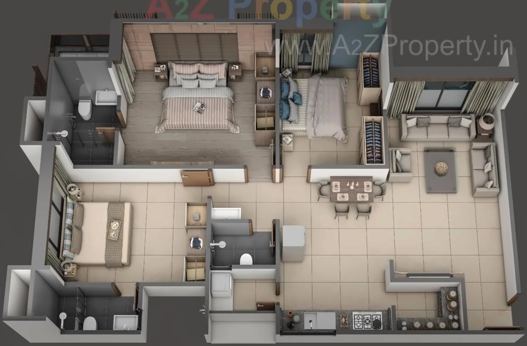 Layout of real estate project Blu Altezza located at Pal, Surat, Gujarat