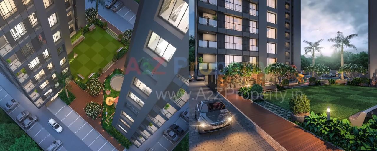 3D Elevation of real estate project Blu Altezza located at Pal, Surat, Gujarat