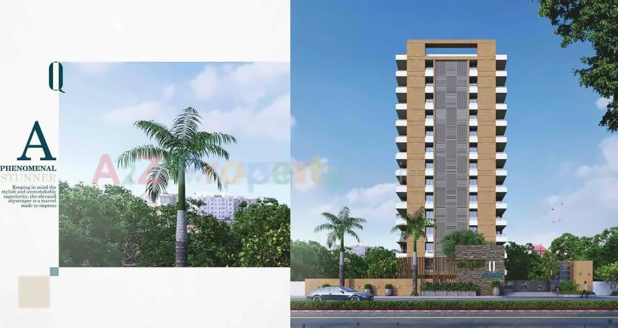 3D Elevation of real estate project Blu Quince located at Pal, Surat, Gujarat