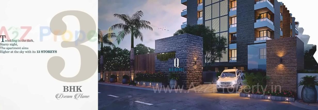 3D Elevation of real estate project Blu Quince located at Pal, Surat, Gujarat