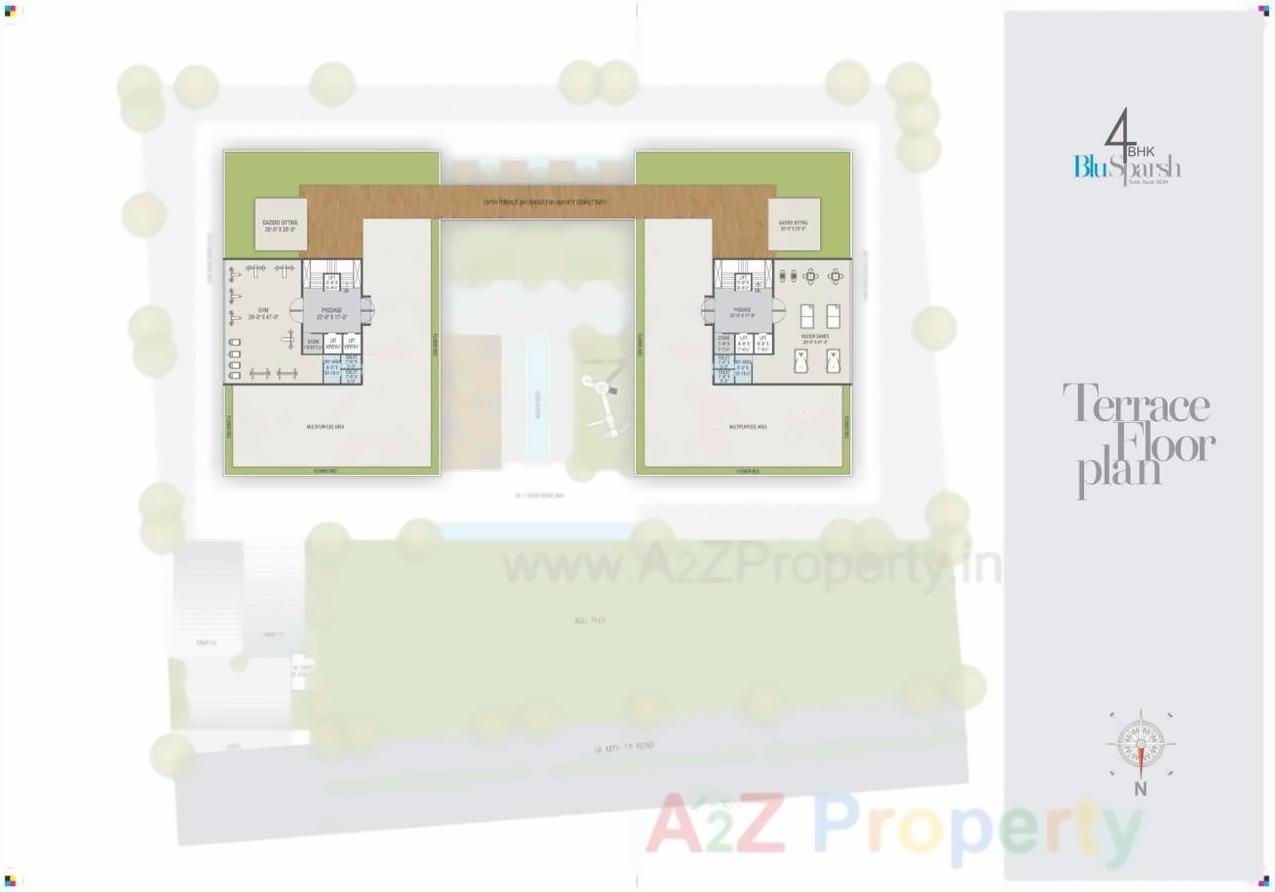 Layout of real estate project Blu Sparsh located at Surat, Surat, Gujarat