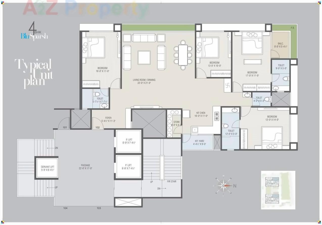 Layout of real estate project Blu Sparsh located at Surat, Surat, Gujarat