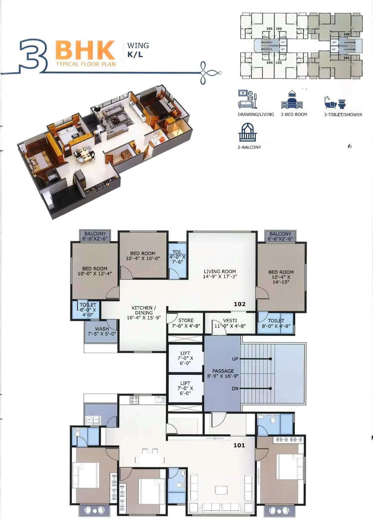 Layout of real estate project Blue City located at Varachha, Surat, Gujarat