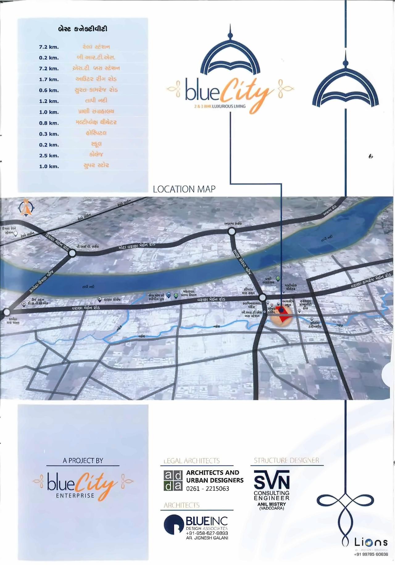  of real estate project Blue City located at Varachha, Surat, Gujarat