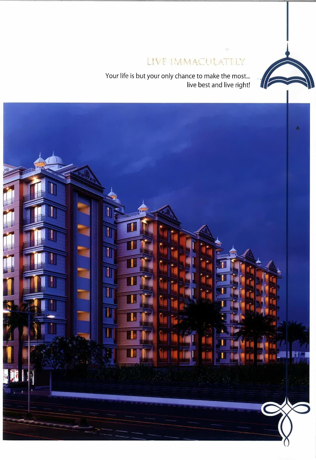 3D Elevation of real estate project Blue City located at Varachha, Surat, Gujarat