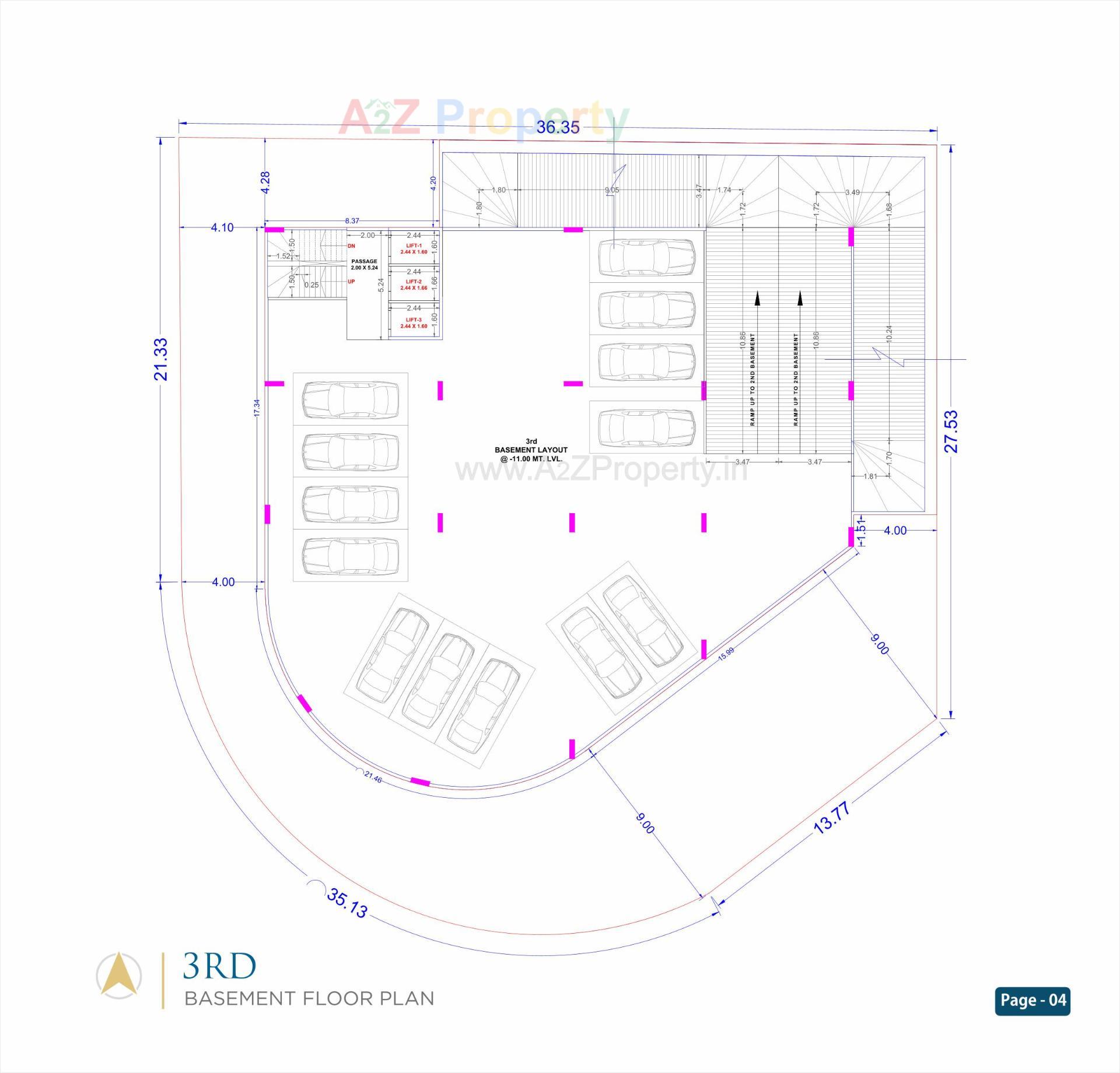 Layout of real estate project Blue Corporate House located at Sarthana, Surat, Gujarat