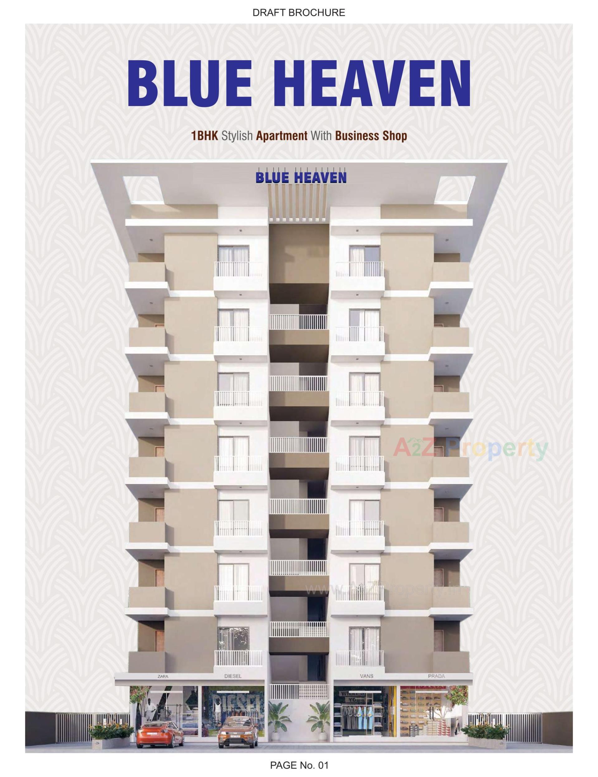 3D Elevation of real estate project Blue Heaven located at Surat, Surat, Gujarat