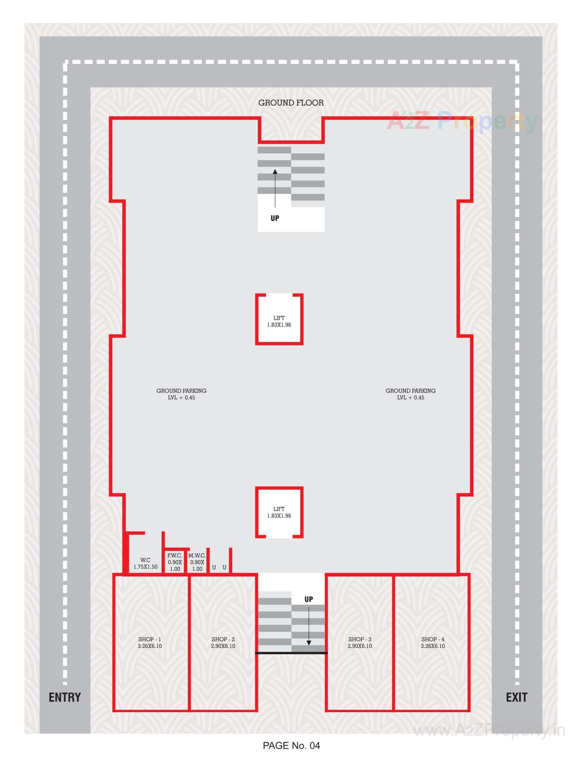 Layout of real estate project Blue Heaven located at Surat, Surat, Gujarat