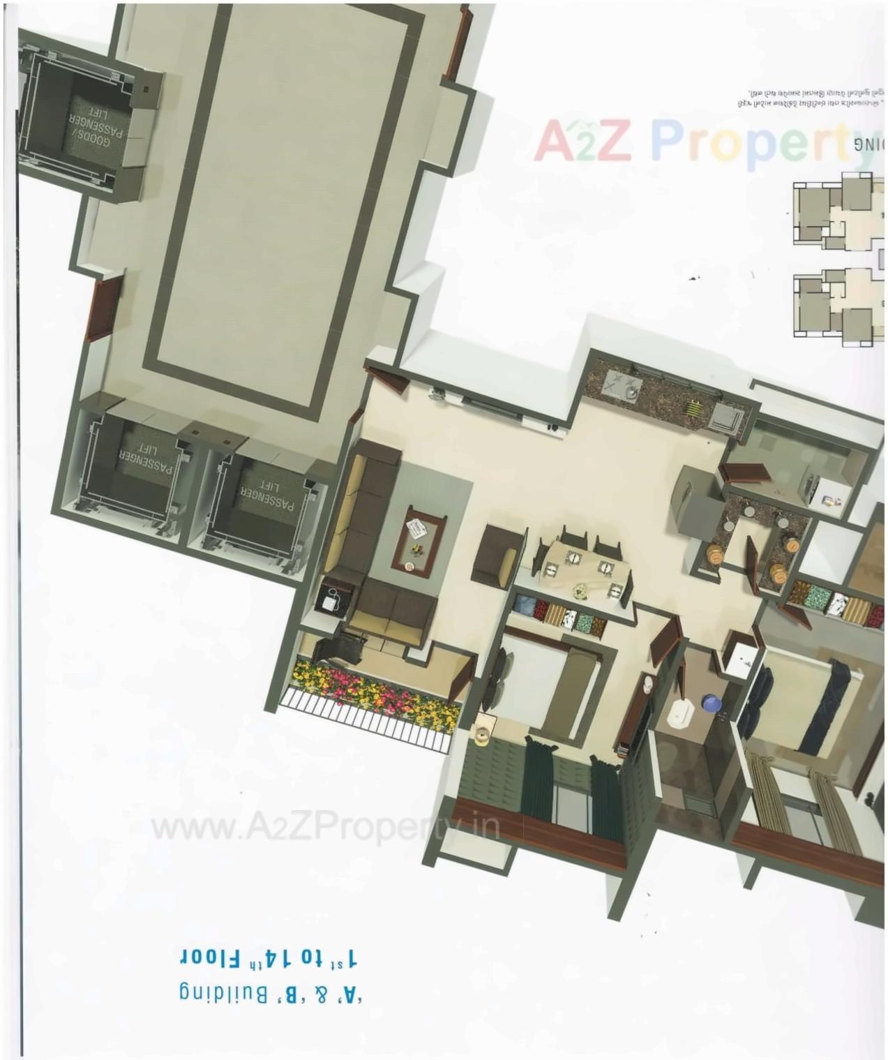 Layout of real estate project Blue Horizon located at Surat, Surat, Gujarat