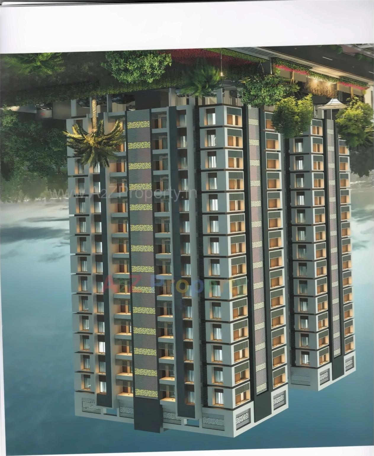 3D Elevation of real estate project Blue Horizon located at Surat, Surat, Gujarat