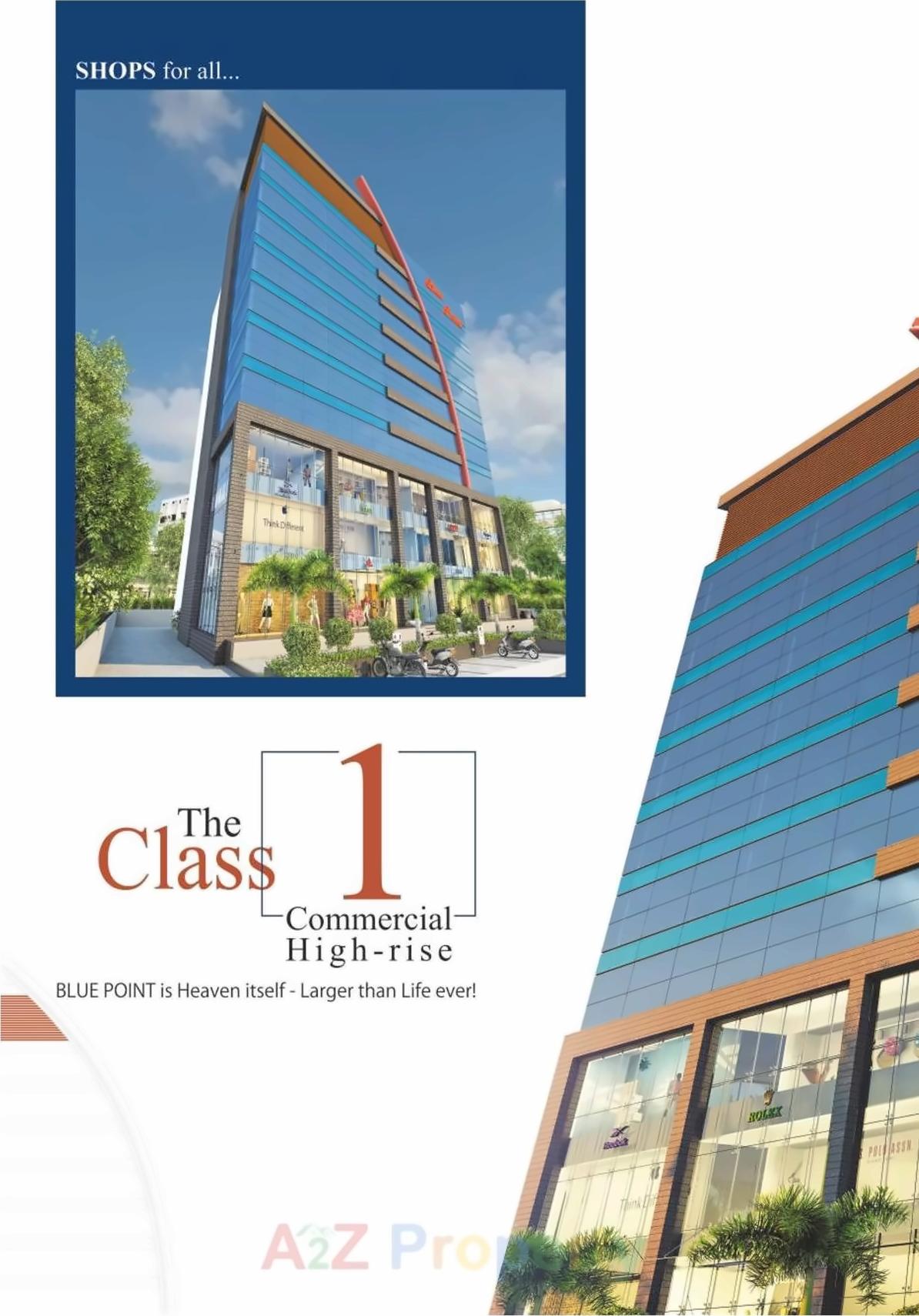 3D Elevation of real estate project Blue Point located at Sarthana, Surat, Gujarat