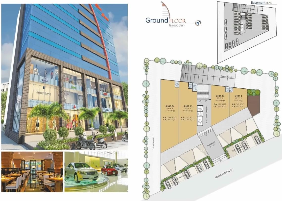 Layout of real estate project Blue Point located at Sarthana, Surat, Gujarat