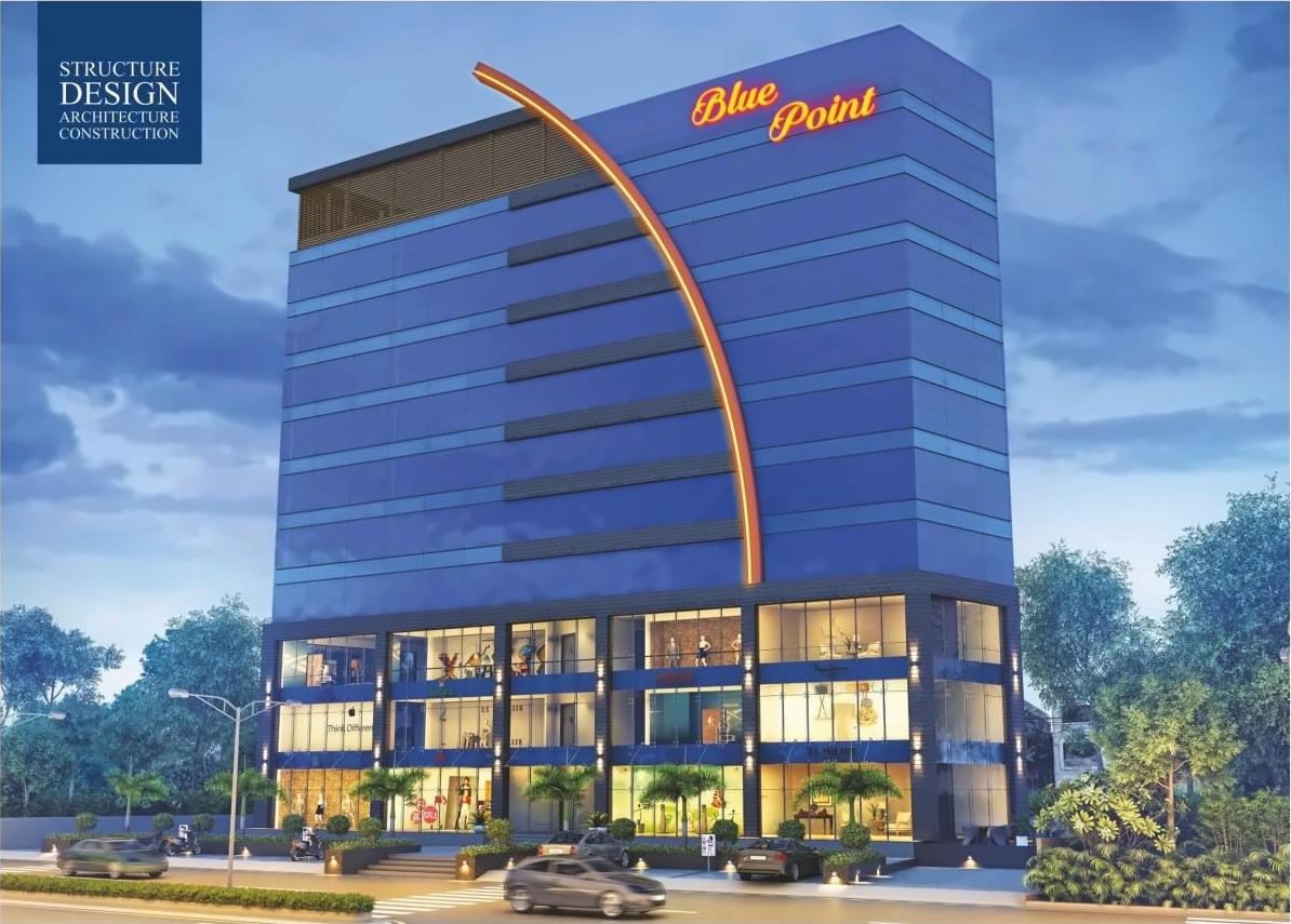 3D Elevation of real estate project Blue Point located at Sarthana, Surat, Gujarat