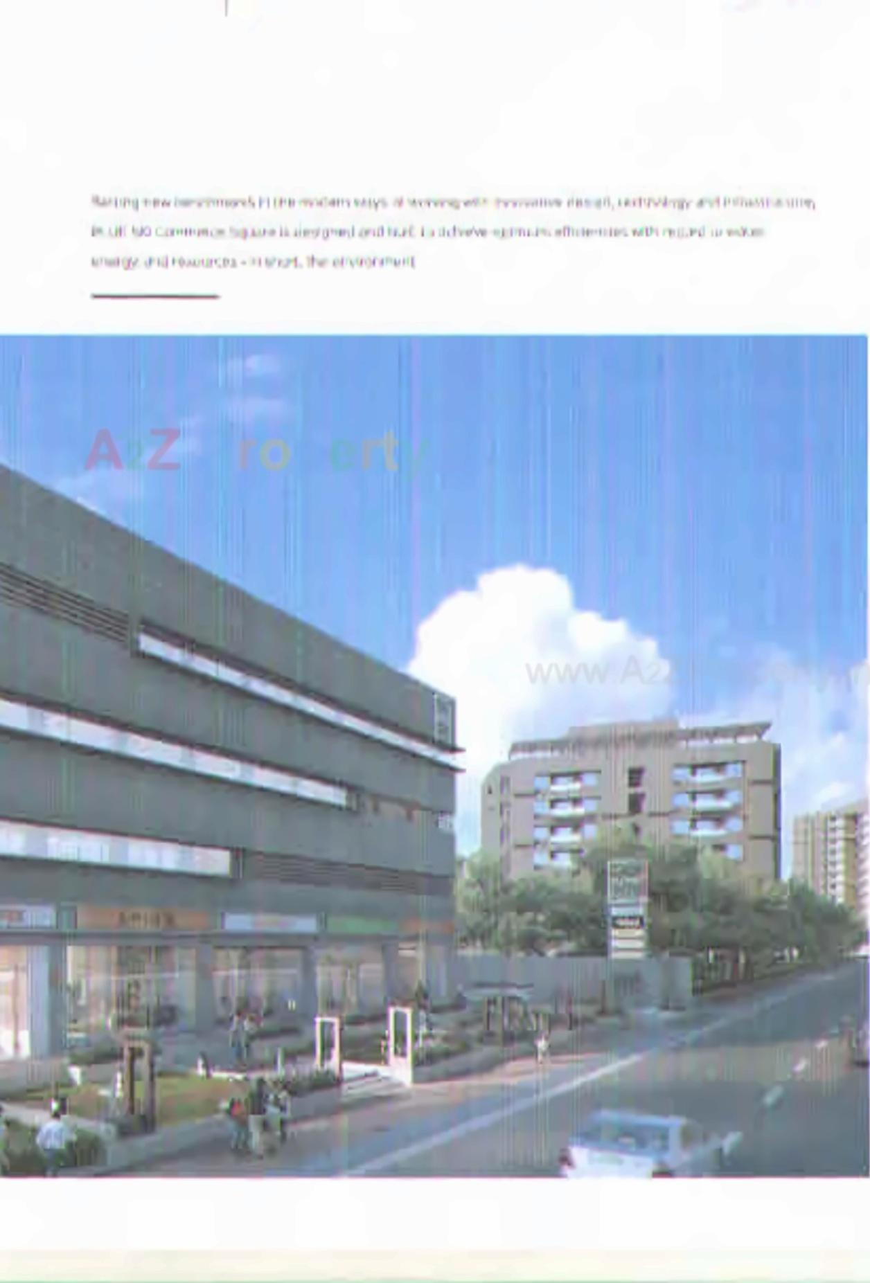 3D Elevation of real estate project Blue Ski Commerce Square located at Surat, Surat, Gujarat