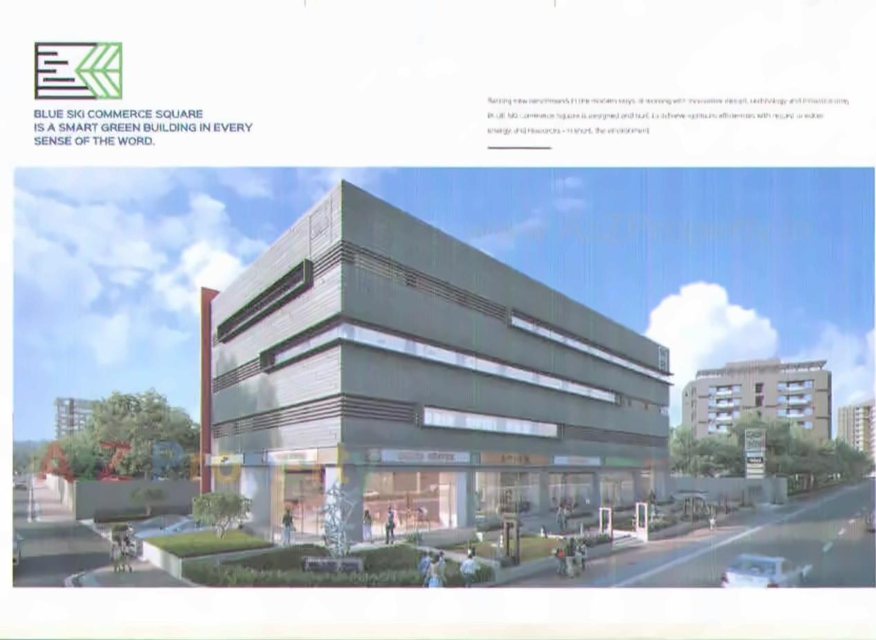 3D Elevation of real estate project Blue Ski Commerce Square located at Surat, Surat, Gujarat
