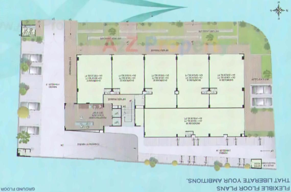 Layout of real estate project Blue Ski Commerce Square located at Surat, Surat, Gujarat