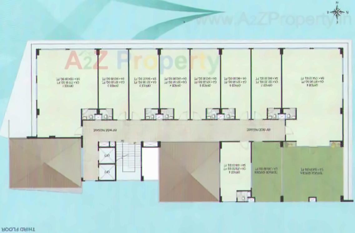 Layout of real estate project Blue Ski Commerce Square located at Surat, Surat, Gujarat