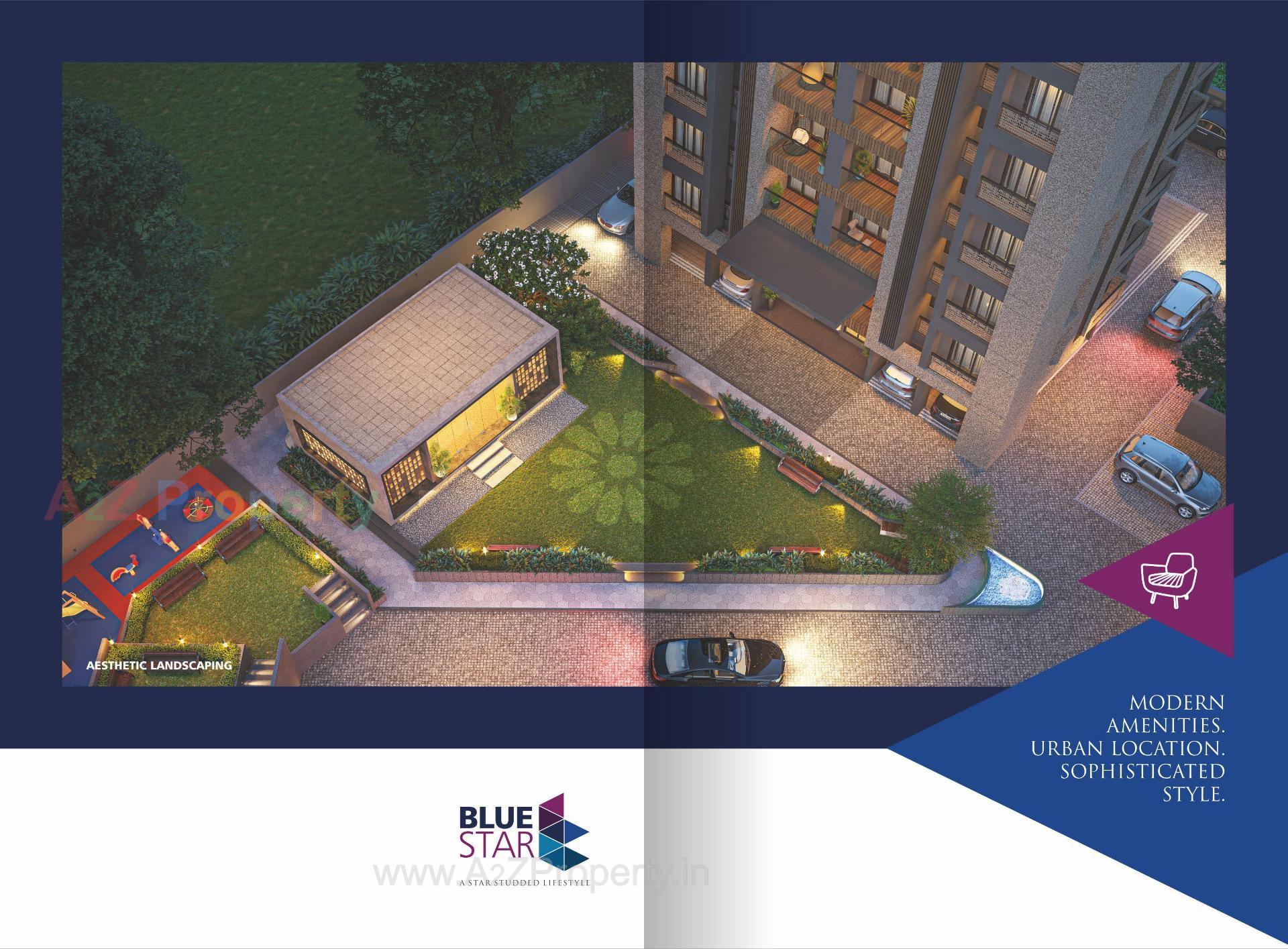 3D Elevation of real estate project Blue Star located at Surat, Surat, Gujarat