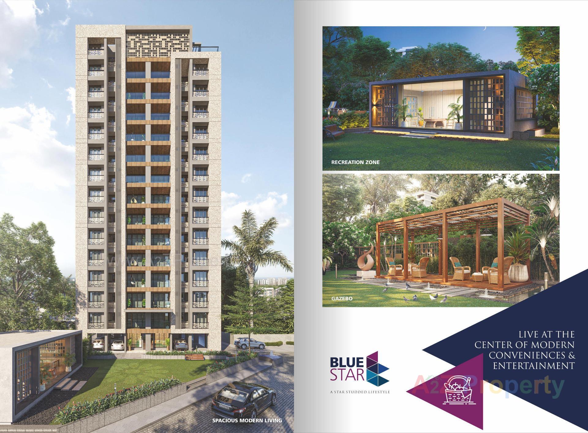 3D Elevation of real estate project Blue Star located at Surat, Surat, Gujarat