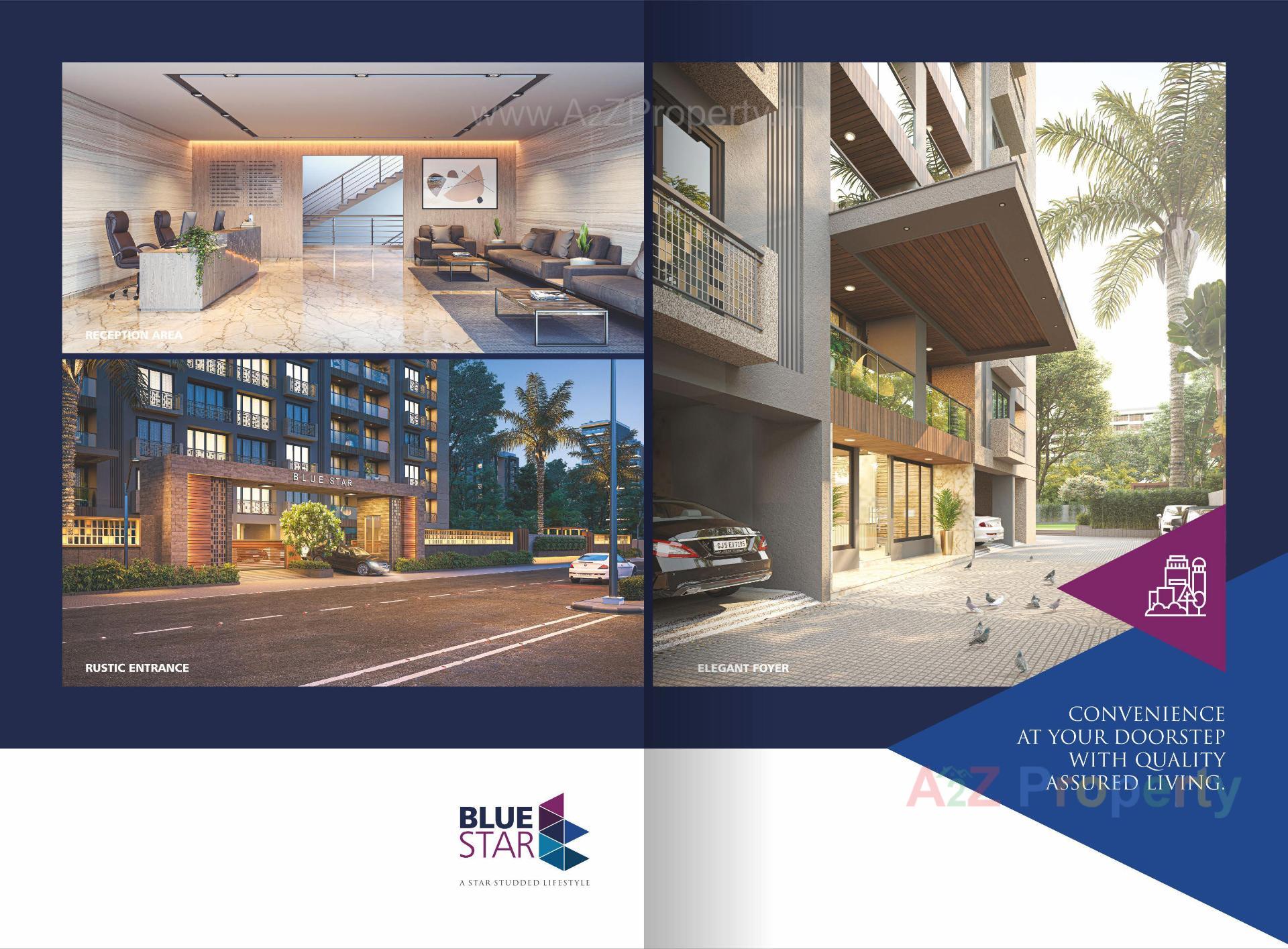 3D Elevation of real estate project Blue Star located at Surat, Surat, Gujarat