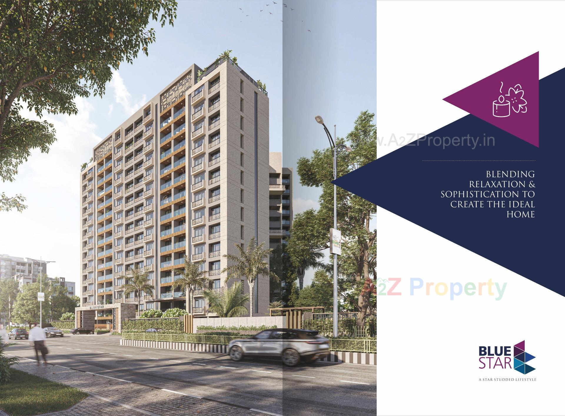 3D Elevation of real estate project Blue Star located at Surat, Surat, Gujarat