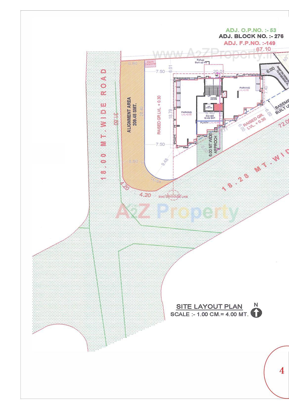 Layout of real estate project Burj located at Rander, Surat, Gujarat