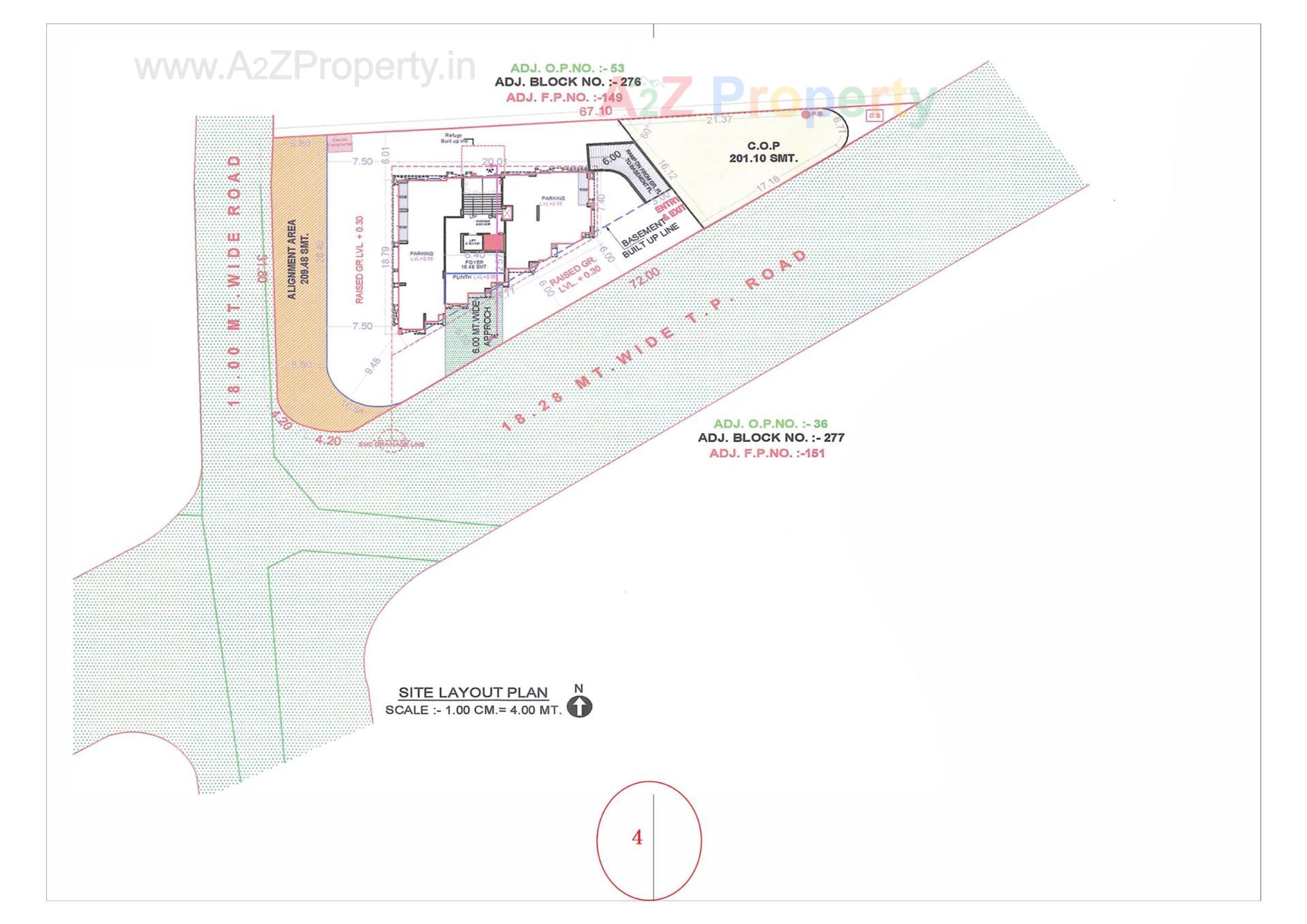 Layout of real estate project Burj located at Rander, Surat, Gujarat