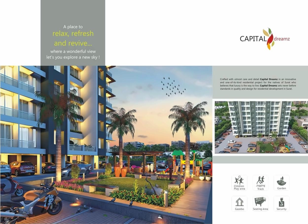 3D Elevation of real estate project Capital Dreamz located at Surat, Surat, Gujarat