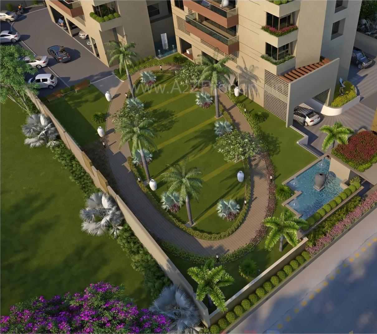 3D Elevation of real estate project Carat located at Katar, Surat, Gujarat