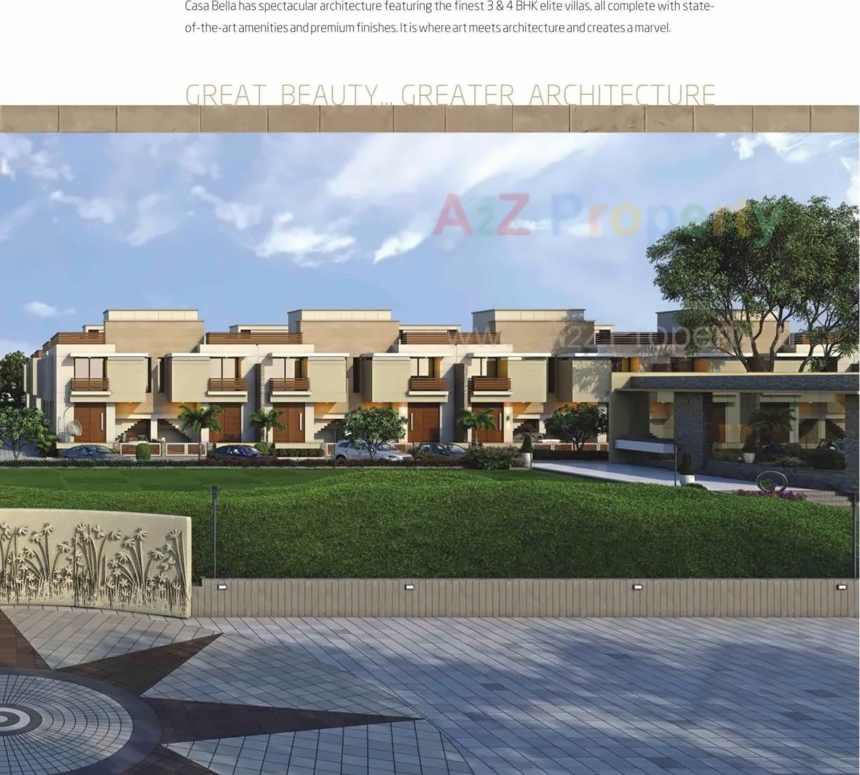 3D Elevation of real estate project Casa Bella located at Barbodhan, Surat, Gujarat