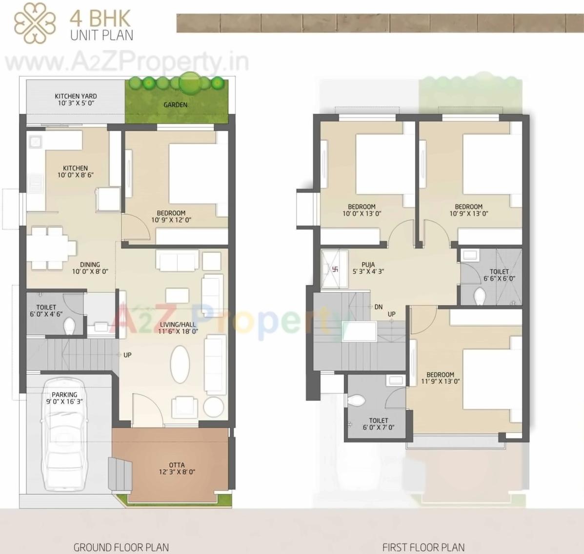 Layout of real estate project Casa Bella located at Barbodhan, Surat, Gujarat