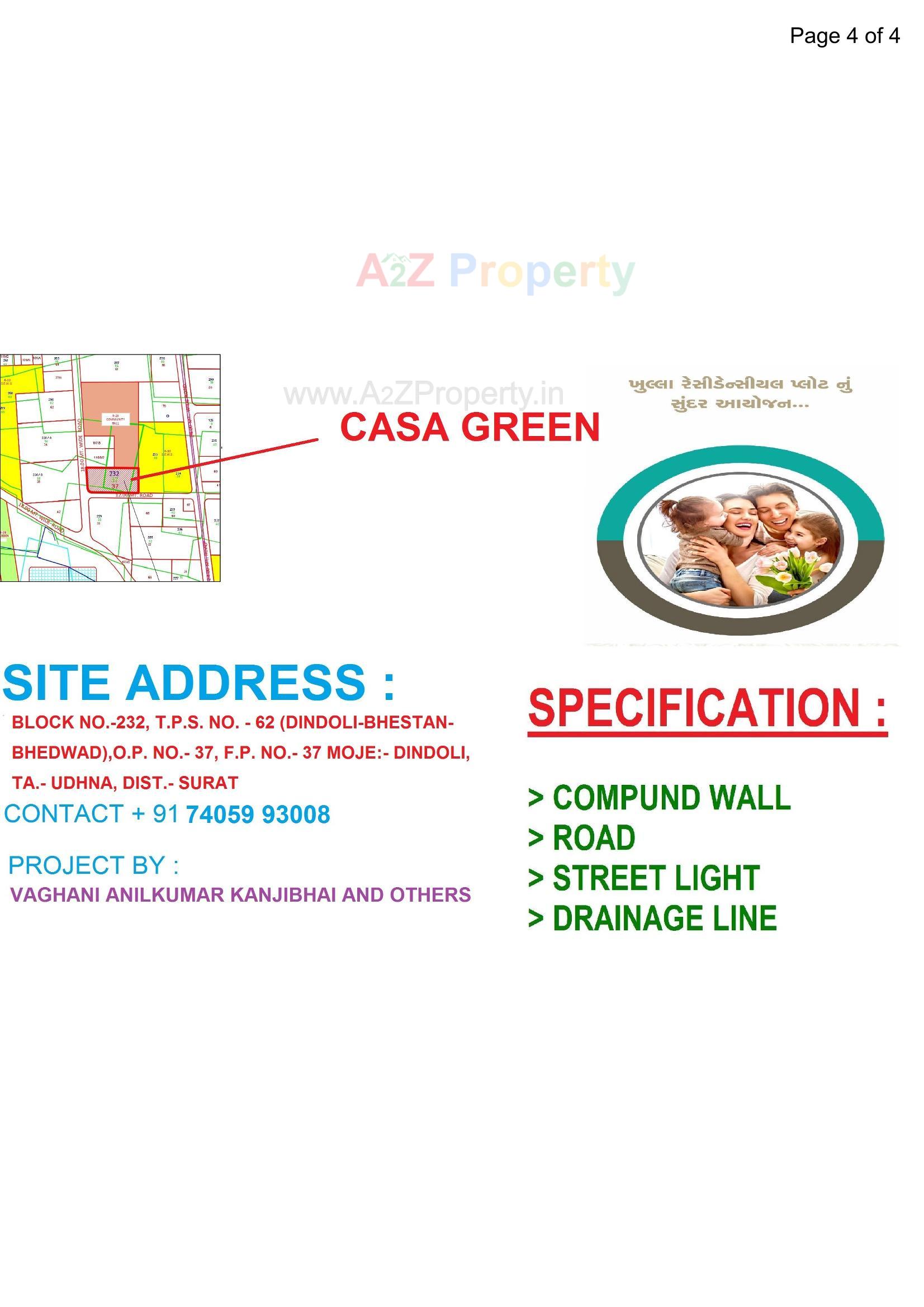  of real estate project Casa Green located at Dindoli, Surat, Gujarat