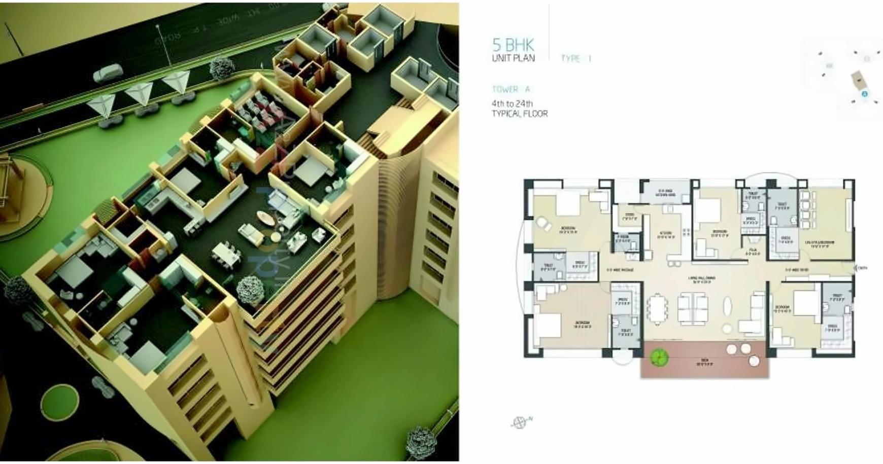 Layout of real estate project Casa Rivera located at Pal, Surat, Gujarat