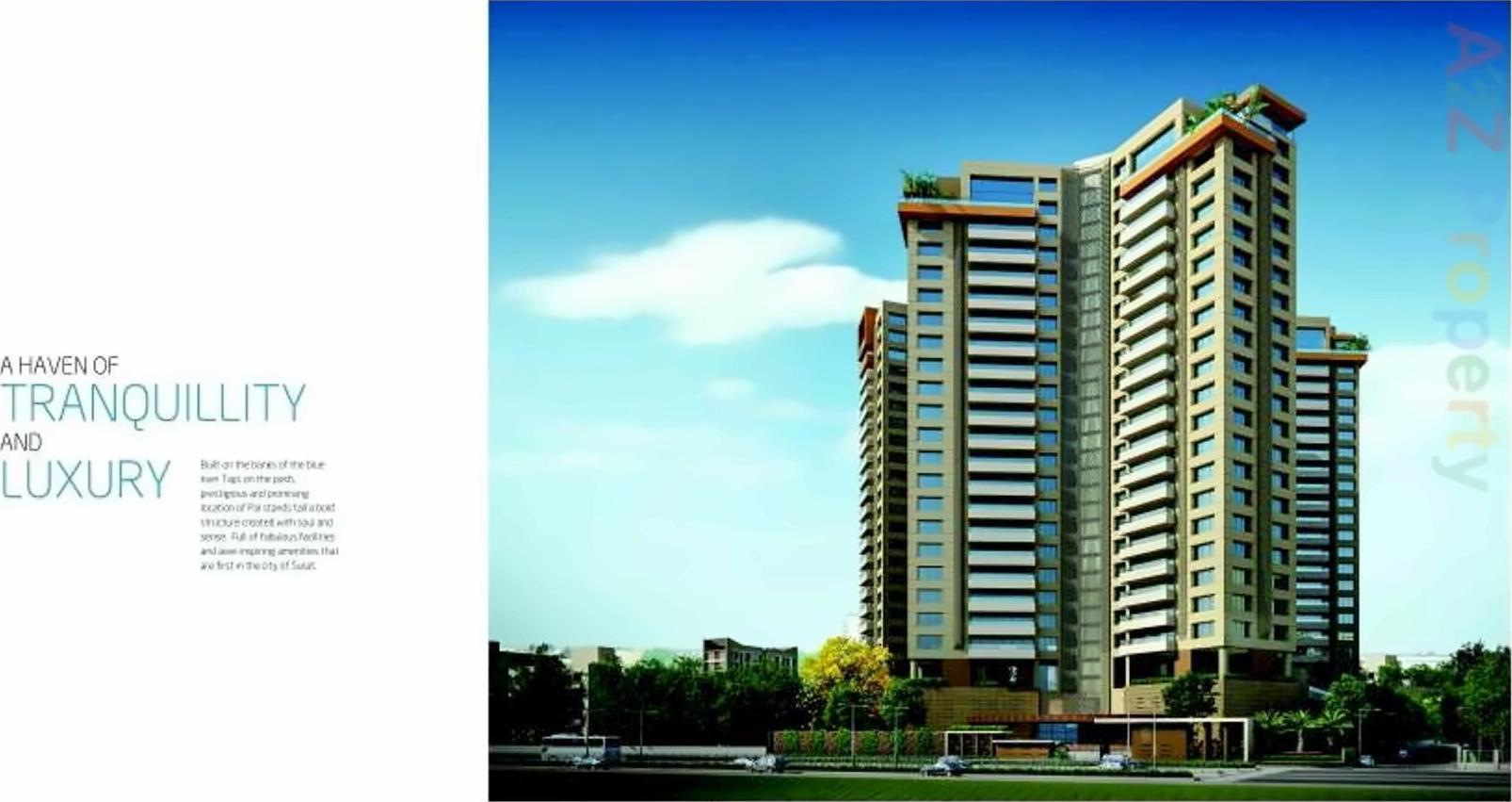 3D Elevation of real estate project Casa Rivera located at Pal, Surat, Gujarat