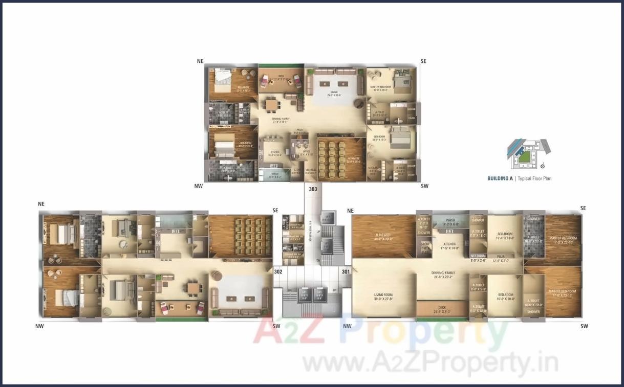 Layout of real estate project Cellestial Dreams located at Bhimrad, Surat, Gujarat